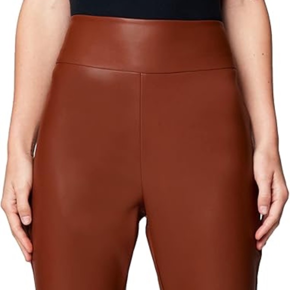 BLANKNYC brown vegan leather flared pants - Picture 3 of 11